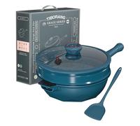 11 Inch Nonstick Frying Pan with Lid, 8-in-1 Multipurpose Cookware, 5 Qt Deep Sauté Pan Skillet with Steamer, PFOA-Free, Dishwasher & Oven Safe, Induction Compatible, Stay-Cool Handle (Dark Teal)