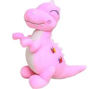 11-Inch Pink Dinosaur Plush Toy - Ultra-Soft T-Rex Throw Pillow for Kids, Adorable Huggable Dino for Boys & Girls