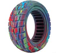 11 Inch Solid Tire 90/65-6.5 for Dualtron Thunder Scooter Providing Dependable Grip and Reduced Rolling Resistance Off Road (Street Art Color)