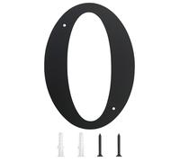 FINYSHIKK 11 Inch Extra Large House Numbers, Address Numbers Elegant Black Finish Numbers Solid Metal House Sign for Door Plate for Home Gate Building Store Mailbox (0)