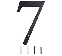 FINYSHIKK 11 Inch Extra Large House Numbers, Address Numbers Elegant Black Finish Numbers Solid Metal House Sign for Door Plate for Home Gate Building Store Mailbox (7)