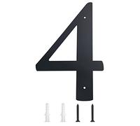 11 Inch Super Large House Numbers, Modern Address Numbers Elegant Black Finish Numbers Solid Metal House Sign for Door Plate for Home Gate Building Store Mailbox (4)