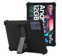 11 inch Tablet Case for Tabwee T50/Blackview Tab 90 Wifi,Soft Silicone Tablet Case 11 inch with Adjustable Stand,Full Body Protective,Black