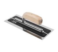 (11 inch) TOOLTY Ultra Flexible Finishing Stainless Steel Trowel Wooden Handle