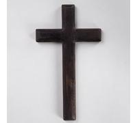 11 Inch Wooden Cross Wall Decor, Rustic Wall Mounted Jesus Cross, for Home Christian Weddings Party Meditation Gift Decor