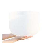 11 Inches Handmade Crystal Singing Bowl 440/432HZ Meditation Yoga Sound Healing Therapy Professional Percussion Bowls Crystal Singing Bowl(11 Inch A Note 440HZ)