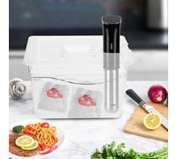 11 Litre Foldable Vacuum Sealed Sous Vide Container with Hinged Lid 265 x 325 x 200 mm Food Grade Polycarbonate for Immersion Circulator Water Bath Cooking Sous Vide Bag Storage and Meal Prep