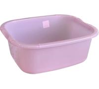 11 Ltr Plastic Washing Up Bowl Durable & Lightweight Dishwashing Basin for Kitchen Sink, Large Capacity, Easy-Grip Handles Ideal for Washing Dishes, Vegetables (Pink)