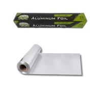 11 Micron Aluminium Foil Roll - 450mm Extra Wide x 75m | Catering Kitchen Foil for Cooking, Baking, Roasting & Food Wrapping | Economy Pack