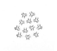 11 mm Acrylic Crystal Clear Tri Beads Bulk 1,000 Pieces