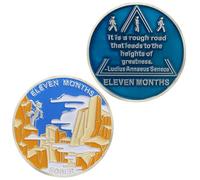 11 Month Sobriety Coin AA Chips and Medallions,Sobriety Recovery Chip Sober Token | Sobriety Gifts for Men Women Celebrating Alcoholics Anonymous Recovery