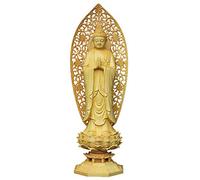 11" Natural Boxwood Amitabha &Kwan-yin &Ksitigarbha Western Trinity Statue Sets (Shakyamuni Amitabha Buddha)