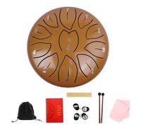 11 Note Steel Tongue Drum Small Healing Drum Portable Handpaner Percussion Instrument for Meditations Metal Handpans Music Gift for Children