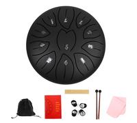 11 Note Steel Tongue Drum Small Portable Handpans Percussions Instrument for Meditations Ethereal Percussions Instrument with Drumstick for Meditations