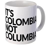 11 ounce Mug - IT'S COLOMBIA NOT COLUMBIA Mug - S White "