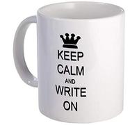 11 Ounce Mug - Keep Calm and Write On Mug - S White"