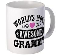 11 ounce Mug - World's Most Awesome Grammy Mug - S White "