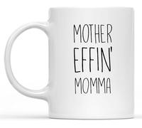 11 Oz Ceramic Drinking Mugs Novelty Mugs Funny Coffee Cups Funny Gifts for Momma, Coffee Mug Double Sided Mug for Momma, Momma Birthday Gift, Thanksgiving Or Christmas - Ceramic White Mug 11 Oz