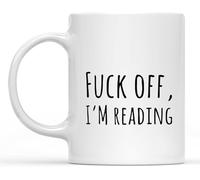 11 Oz Novelty Drinking Cup F Off I'm Reading Book Lover Mug Idea Gift Coffee Mug Saying, Ceramic Mug Coffee Mug Or Office Tea Cups