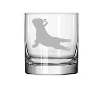 11 oz Rocks Whiskey Highball Glass French Bulldog Yoga