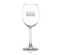 11 Oz Wine Glass Be Nice to Me I Might Be Your Nurse Drinking Glass Glassware for Red Or White Wine Cocktails Perfect for Homes & Bars Party Supplies Decorations