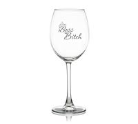 11 Oz Wine Glass Boss Bitch Drinking Glass Glassware for Red Or White Wine Cocktails Perfect for Homes & Bars Party Supplies Decorations