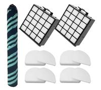 11 Pack AZ4002 HEPA Filters Replacement and Roller Brush Compatible with Shark Detect Pro Max Lift-Away Duo Clean AZ4000 AZ4002 AZ4000C Upright Vacuum Cleaner