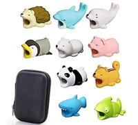 11 Pack Cute Animal Cable Protector Cartoon Design for Smartphone Charger and Data Cables Durable and Fun Accessory to Protect Your Cables from Damage