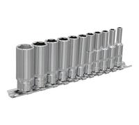 Loops 11 PACK - DEEP Socket Set - 1/4" Imperial Square Drive - 6 Point Sockets TORQUE Loops Multicolor