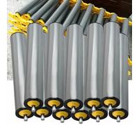 11-Pack Industrial Conveyor Rollers - PVC Replacement for 10" to 40" Conveyor Belt - 2.4" 2" 1.5" 1.3" 1" Diameter Gravity Rollers for Smooth Material Handling