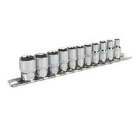 11 PACK Socket Set - 1/4" Imperial Square Drive - 6 Point Sockets HIGH TORQUE