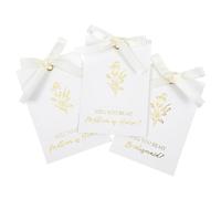 11 Pcs Bridesmaid Proposal Card with Ribbon, 8 Will You Be My Bridesmaid Card and 3 Maid Of Honor Proposal Cards, Wedding Bridesmaids Gifts Invitation Cards for Bridal Shower(Champagne)