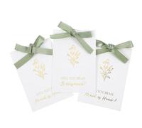 11 Pcs Bridesmaid Proposal Card with Ribbon, 8 Will You Be My Bridesmaid Card and 3 Maid Of Honor Proposal Cards, Wedding Bridesmaids Gifts Invitation Cards for Bridal Shower(Sage Green)