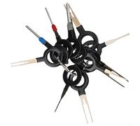 11 Pcs Car Terminal Removal Tool Kit with Plastic Handle - Wire Connector Pin Release Extractor for Automotive Terminal Back Needles, 0.8mm