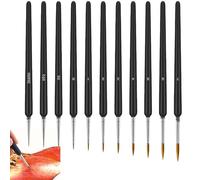 11 Pcs Fine Paint Brushes, Artist Painting Brushes, Assorted Sizes Versatile Miniature Brush Set for Fine Detailing & Art Painting, Perfect for Acrylic, Watercolor, Oil and Gouache Paints