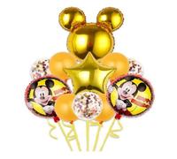 11 PCS Mickey Balloons Birthday Party Supplies for Kids Theme Party Decorations