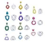 11 PCS Organic Clay Earring Cutter Set Unique Geometric Irregular Shape Mould Jewelry Making Multipurpose Stud Tools
