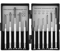 11 Pcs Precision Screwdriver Set | Mini Screwdriver Kit | Portable Pocket Sized Carrying Tool Kit with Case for Glasses, Watches, Doorbell, Jewelry, Toys, Gadgets, Remotes & Computers (11 Multi Tool)