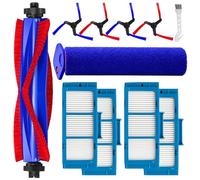11 Pcs Replacement Parts Compatible with Dyson Spot+Scrub Ai Wet and Dry Robot Vacuum, Accessories include 1 Main Brush, 1 Roller Mop, 2 Pairs (4) Side Brushes, 4 Filters, 1 Cleaning Tool