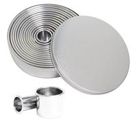 11 PCS Scone Cutter,Round Pastry Cutters,Pastry Cutters Round Cookie Cutters Shapes Set,Pastry Donut Fondant Baking DIY Cake