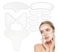 11 PCS Silicone Anti Wrinkle Patches, Reusable Forehead Wrinkle Patches, Neck Wrinkle Patches Chest Wrinkle Pads for Wrinkles Smoothing & Anti-Ageing
