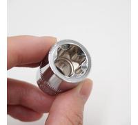 11-Piece 1/4" 3/8" E Type Torx Star Socket Set for Automotive Repair, Chrome Vanadium Steel Sockets Wrench Heads with Heat-Treated Hardness 42