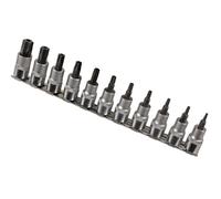 Laser Tools Tamperproof Star Socket Bit Set 3/8"D 11pc 6068
