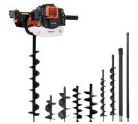 11 Piece Auger Ground Drill Set Steel Post Hole Digger Earth Bit vidaXL