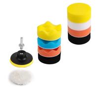 11-Piece Drill Polishing Pad Kit, 125mm Buffing Pads for Car Detailing, Waxing & Sanding, Compatible with Auto Polishers & Drills