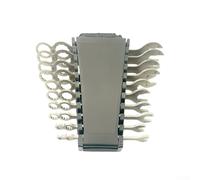 11-Piece Dual-Use Alloy Open-End Wrench Set - User-Friendly Blueprint Tools for Mechanics Steel Construction Industrial Quality Perfect for DIY & Professionals