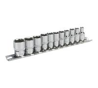 Loops 11 PACK Socket Set - 1/4" Imperial Square Drive - 6 Point Sockets HIGH TORQUE Loops Multicolor