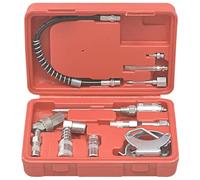 11 Piece Iron Grease Gun Accessory Kit with Adapters and Hose Extender Includes Needle Nozzle BMC Packing for Workshop, Garage, Assembly and Maintenance