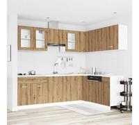 Kitchen Cabinet Set 11 Piece with Worktop White with/without Worktop vidaXL