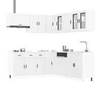 11 Piece Kitchen Cabinet Set Porto Engineered Wood